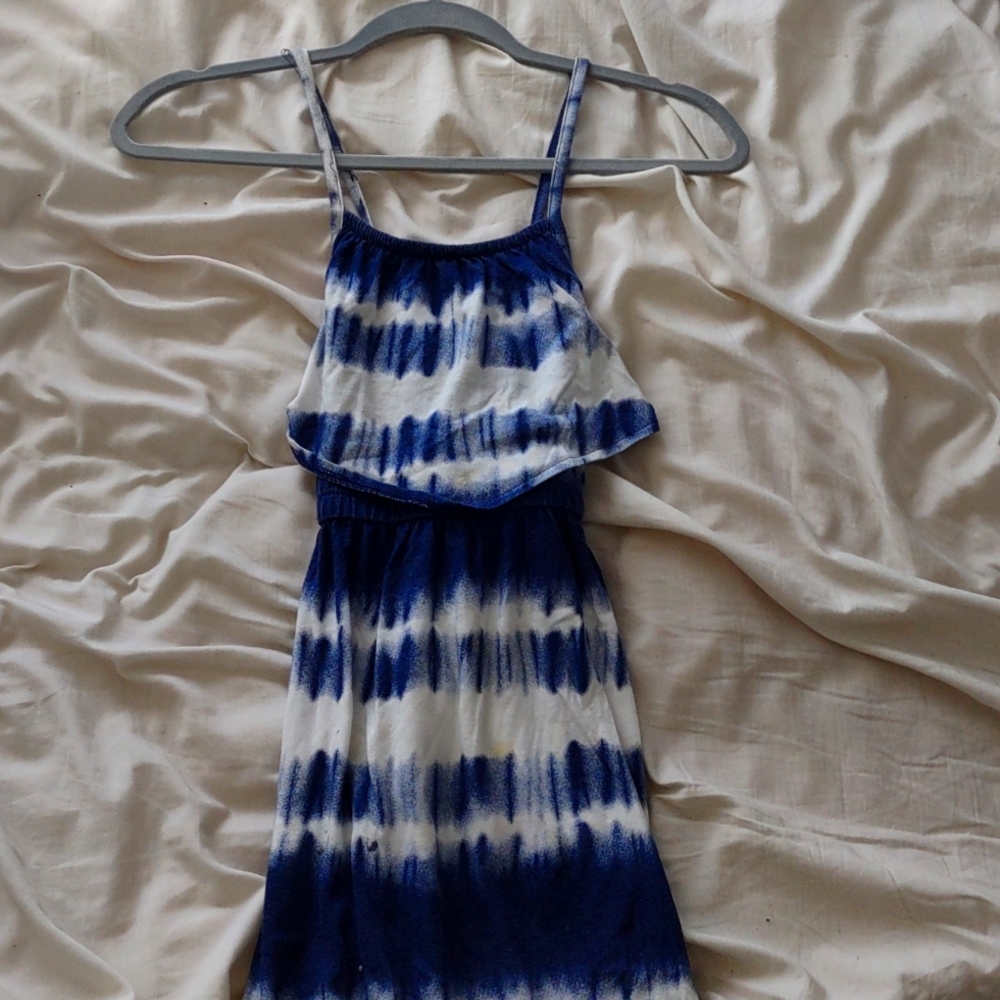 Navy blue and white Dress